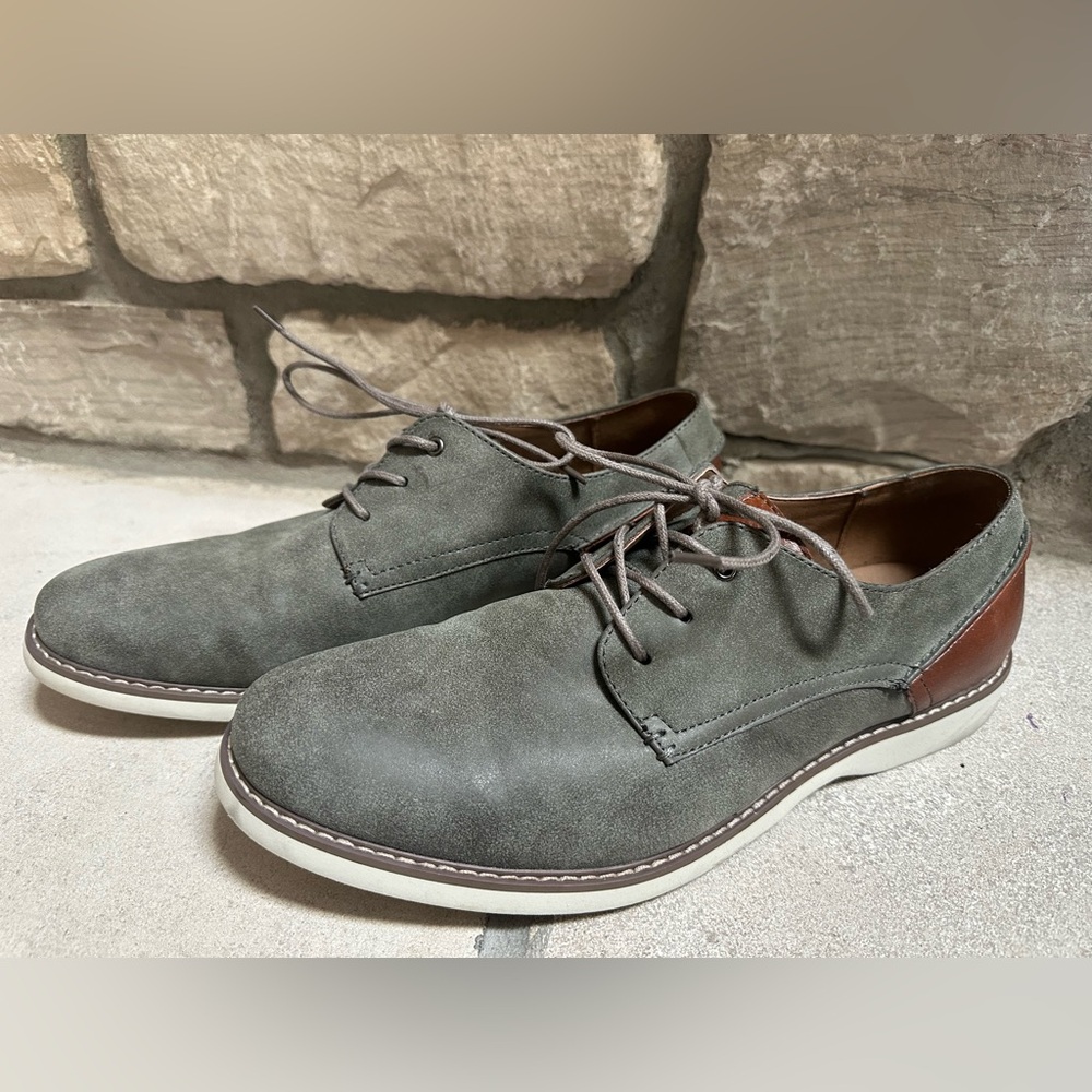 SONOMA Men's Brown/Gray Leather Shoes